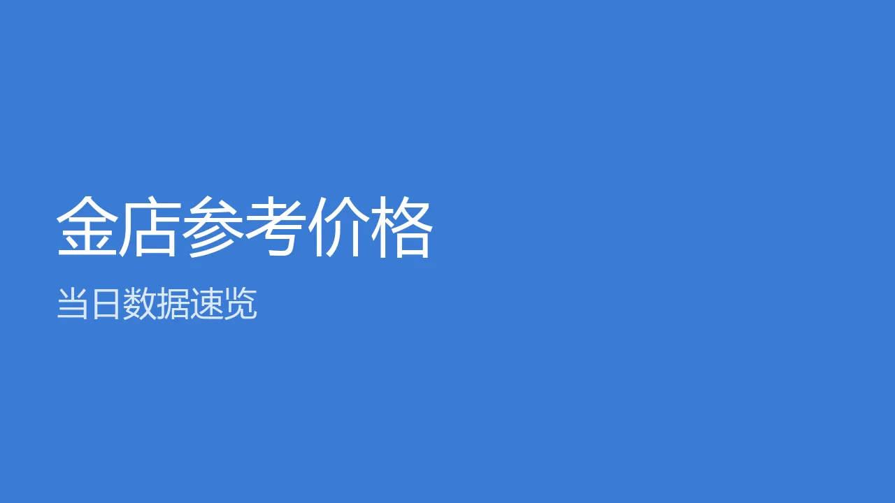 金店参考价总览图
