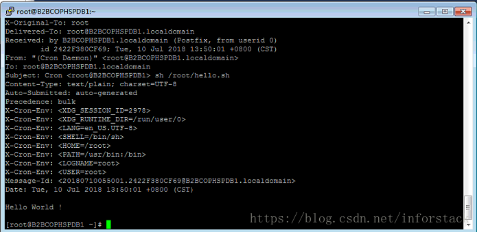 LINUX 定时任务