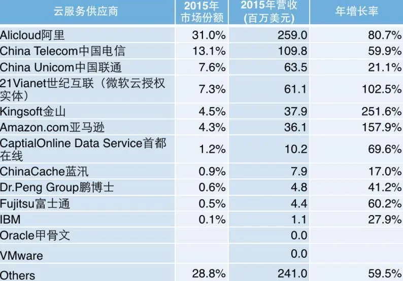 解析：亚马逊之后，中国的云服务市场将走向哪里？