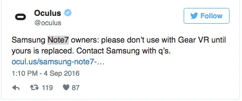 Galaxy Note 7会把三星的VR布局炸飞吗？