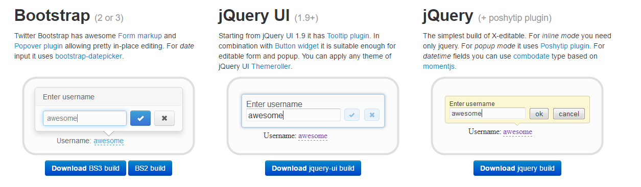 JS组件系列——BootstrapTable 行内编辑解决方案：x-editable