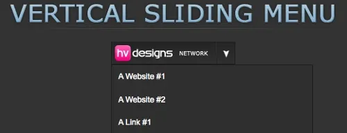 Sliding jQuery Menu