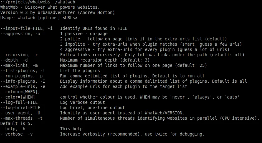 whatweb-help