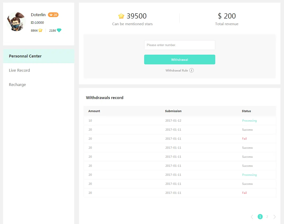 vue.js全家桶简析——写一个直播类应用web端个人中心