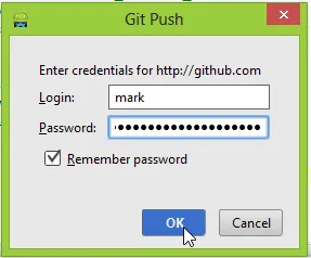 Android Studio GitHub Remote Login