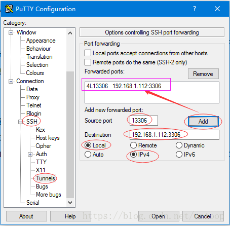 Putty通过ssh代理连接远程服务