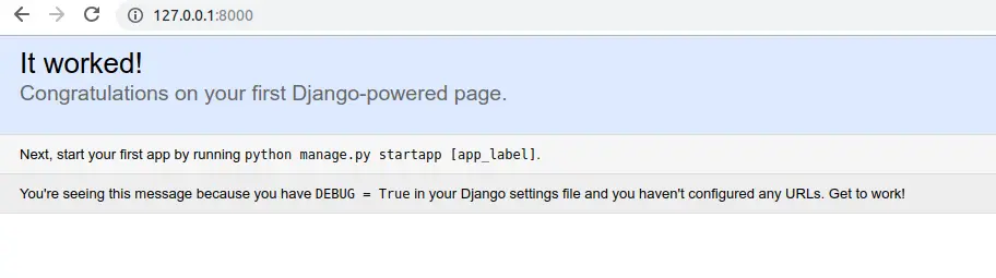 Django 创建第一个项目