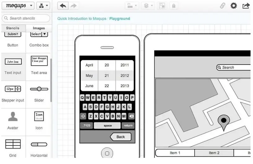 优秀移动APP产品原型设计工具之Moqups