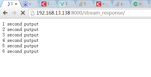 DJANGO的HTTPRESPONSE流式输出