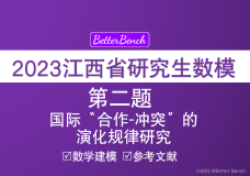 【江西省研究生数学建模竞赛】题目之二 国际“合作-冲突”的演化规律研究 建模方案及参考文献