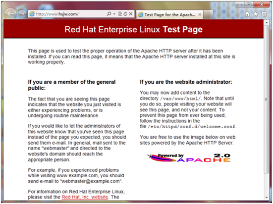 RHEL5.7下的Apache服务器配置