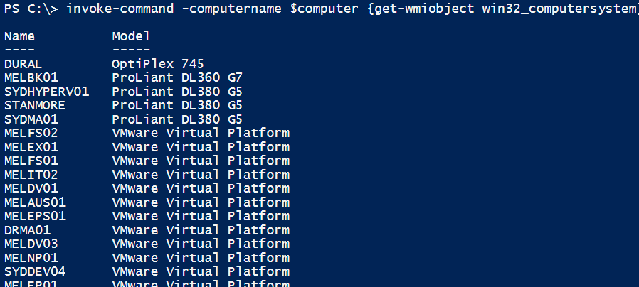 Powershell 区分物理机和虚拟机