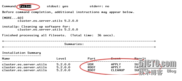 Unix Study--AIX5.3.8 安装hacmp52 报错