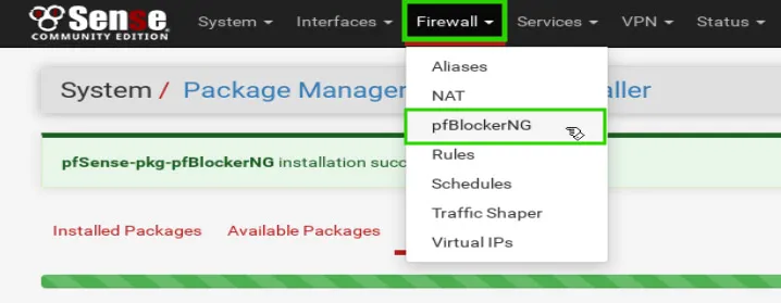 pfBlockerNG Configuration