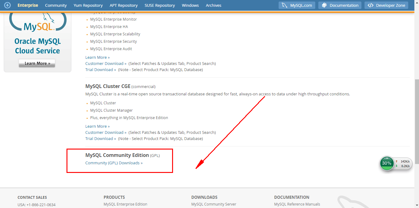 mysql 7下载安装及问题解决