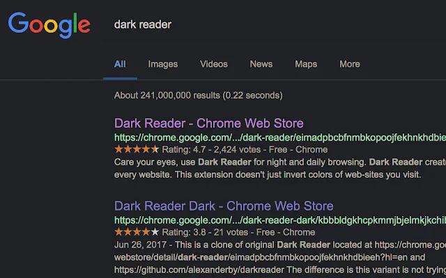 Dark Reader 暗黑主题 Chrome插件截图2