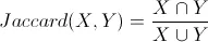 Jaccard Coefficient