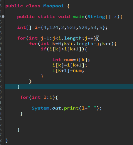 Java数组冒泡排序与二维数组