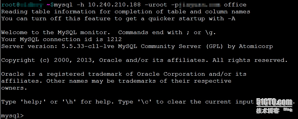 mysql ERROR 1045 (28000): Access denied for user的解决方法