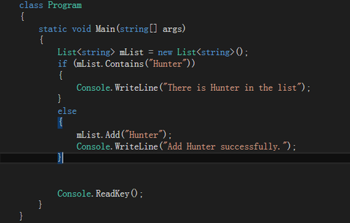 C# List<T>用法详解