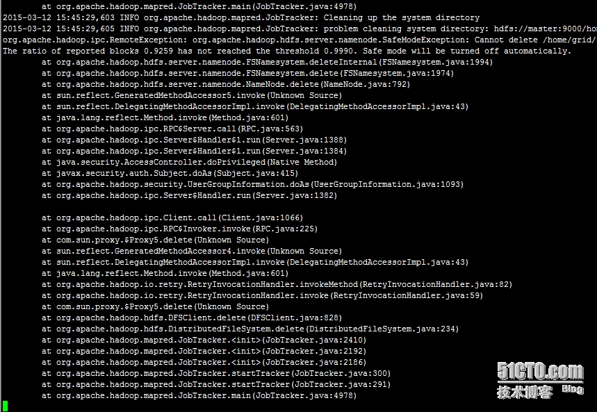hadoop+hbase集群错误解决