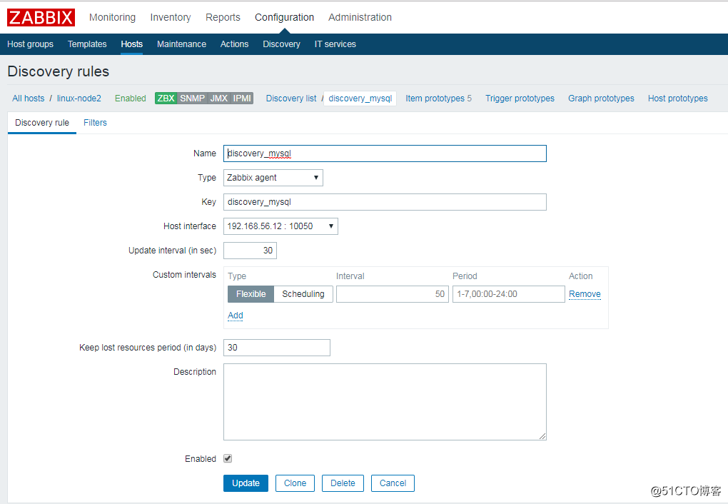 Zabbix监控之低级自动发现以及MySQL多实例