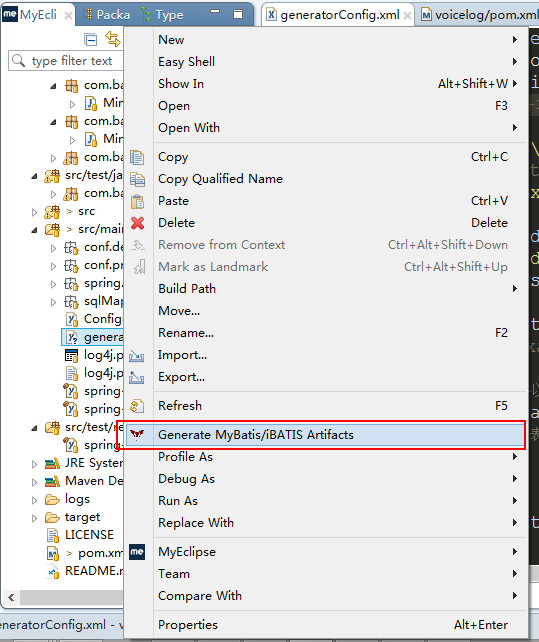 Maven安装MyBatis Generator