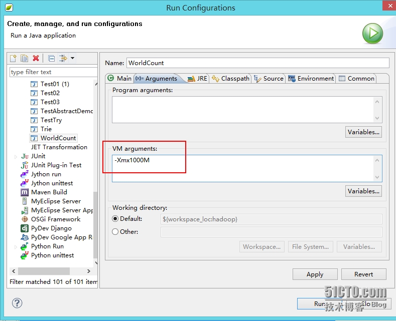 eclipse使用hadoop插件出现java.lang.OutOfMemoryError: Java heap space