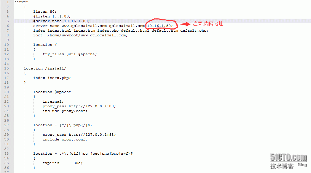 lnmp一键安装后不同域名登入不同站点