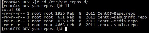 centos6.5配置本地yum源