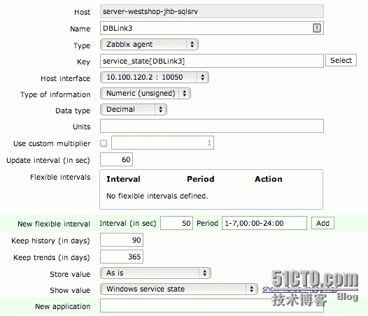 Use Zabbix to montior any windows service