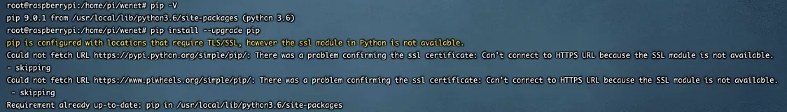 pip的问题  Can&#39;t connect to HTTPS URL because the SSL module is not available