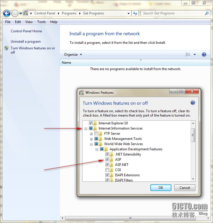 Windows 7下安装IIS 及配置 ASP详解