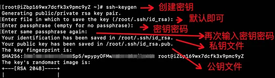 linux 手动创建密钥实现免密登录