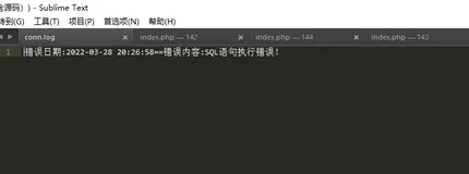 原生php创建错误日志文件