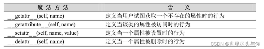 Python魔法方法