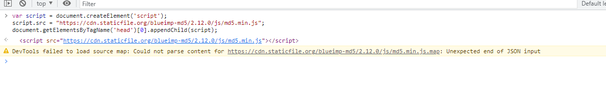 在浏览器里引入外部js计算字符串的md5