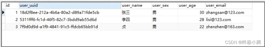 java中使用uuid（2）-处理数据库逻辑