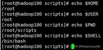 Shell变量、系统预定义变量$HOME、$PWD、$SHELL、$USER、自定义变量、特殊变量$n、$#、$*、$@、$？、env看所有的全局变量值、set看所有变量