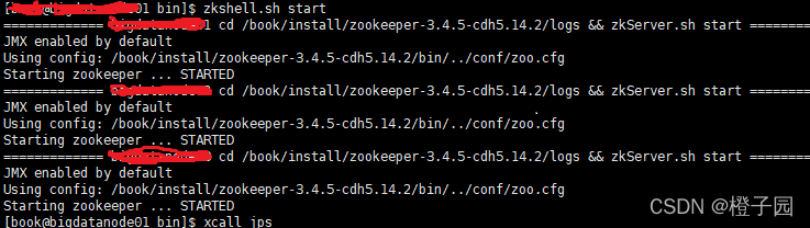 linux安装zookeeper集群，包括集群启停脚本