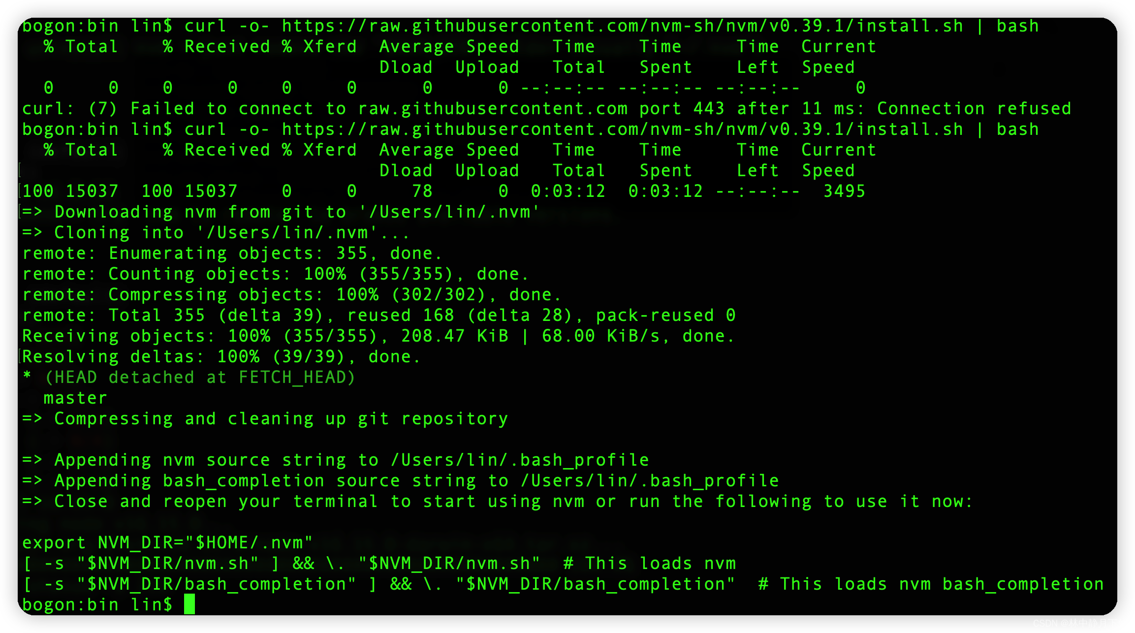 Mac nvm node 
