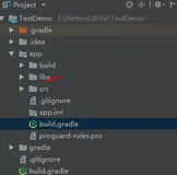 android studio 导入第三方的jar包，add as library的位置