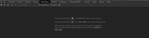 【ChromeDevTool】Performace的简单使用