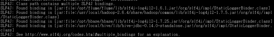SLF4J: See http://www.slf4j.org/codes.html#multiple_bindings for an explanation