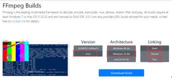 FFmpeg开发笔记（一）：ffmpeg介绍、windows开发环境搭建（mingw和msvc，无需源码编译）