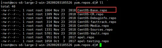 Centos7.3修改yum源为阿里云yum源