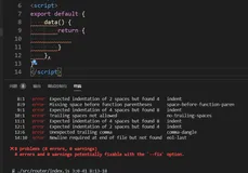 Vue 脚手架中的.eslintrc.js代码规范 的解决