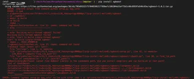 安装 xgboost 报错ERROR: Command "python setup.py egg_info" failed with error code 1 in /private/var/fold