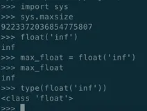 Python 3 int 型最大值，float 型最大值