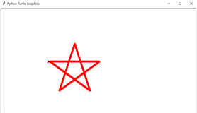 【Python实例2.28】第一个实例Python编程绘制图：五角星~总结笔记